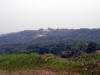 View into North Korea.  I kept the blow up picture of large size.  You can see far into the mountains a fence.  That's North Korea's Fence. Where I was standing, it was only 2km to DMZ Fence which is the border line