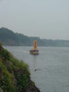 This was the boat which I went on for the ride down the Imjin River to view the 600,000 year old rock formations.