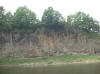 Bluff. Made of stone pillar, formed 600,000 years ago.  Along the Imjin River.  You can take a boat cruise along the river to see these..